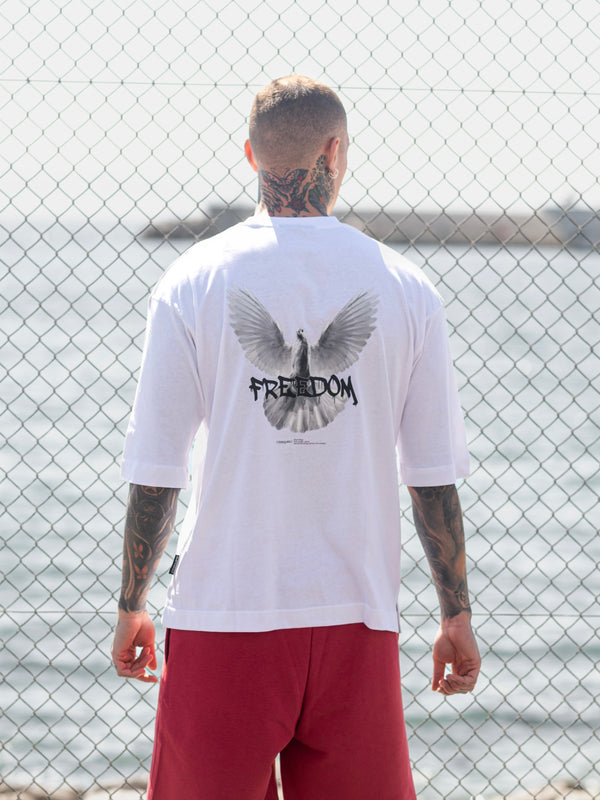SCAPEGRACE WHITE FREEDOM T-shirt