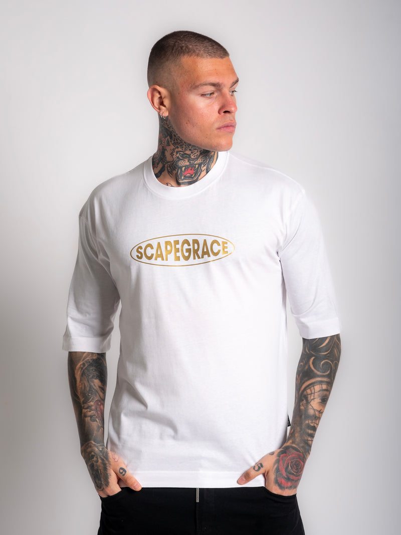 Scapegrace GOLD DETAILS LOGO T-shirt