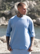 OVERSIZED ESSENTIAL SKY BLUE T-SHIRT