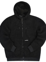 Sherpa Black Zipper jacket Hoodie