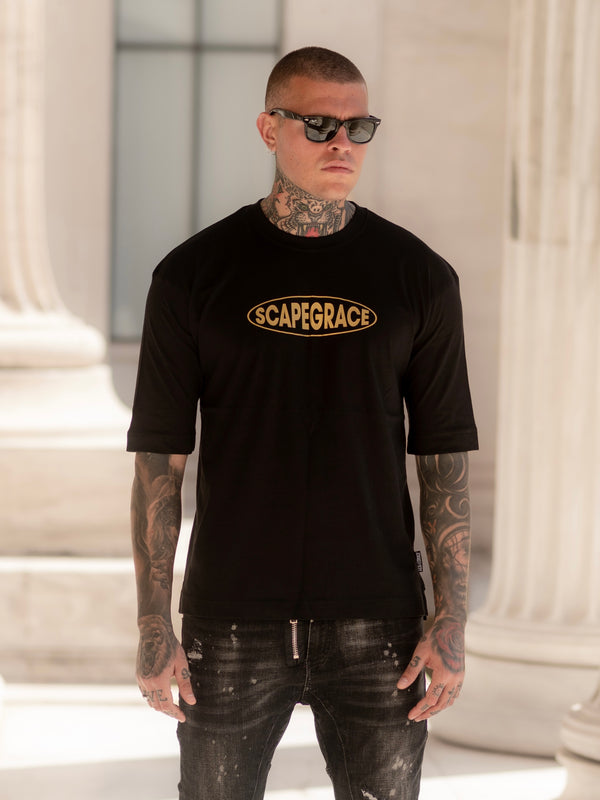 Scapegrace GOLD DETAILS LOGO T-shirt
